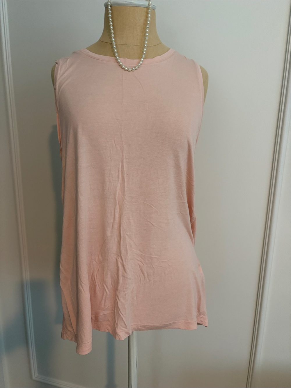 Banana Republic Pale Pink/Peach Sleeveless Tank, M, GUC